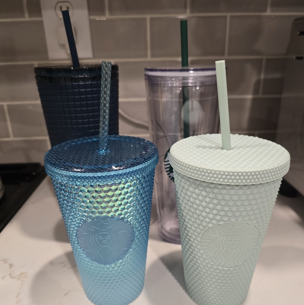 4 Starbucks Reusable Tumblers